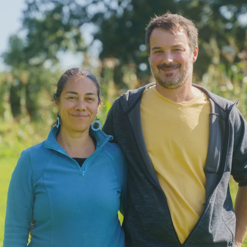 Oriana Cachón et Marc Fonteneau de la ferme Milpas
