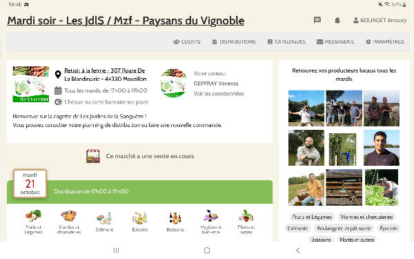 Retrait de paniers le mardi soir en mode drive aux jardins de la Sanguèze / Mouzill’oeuf !